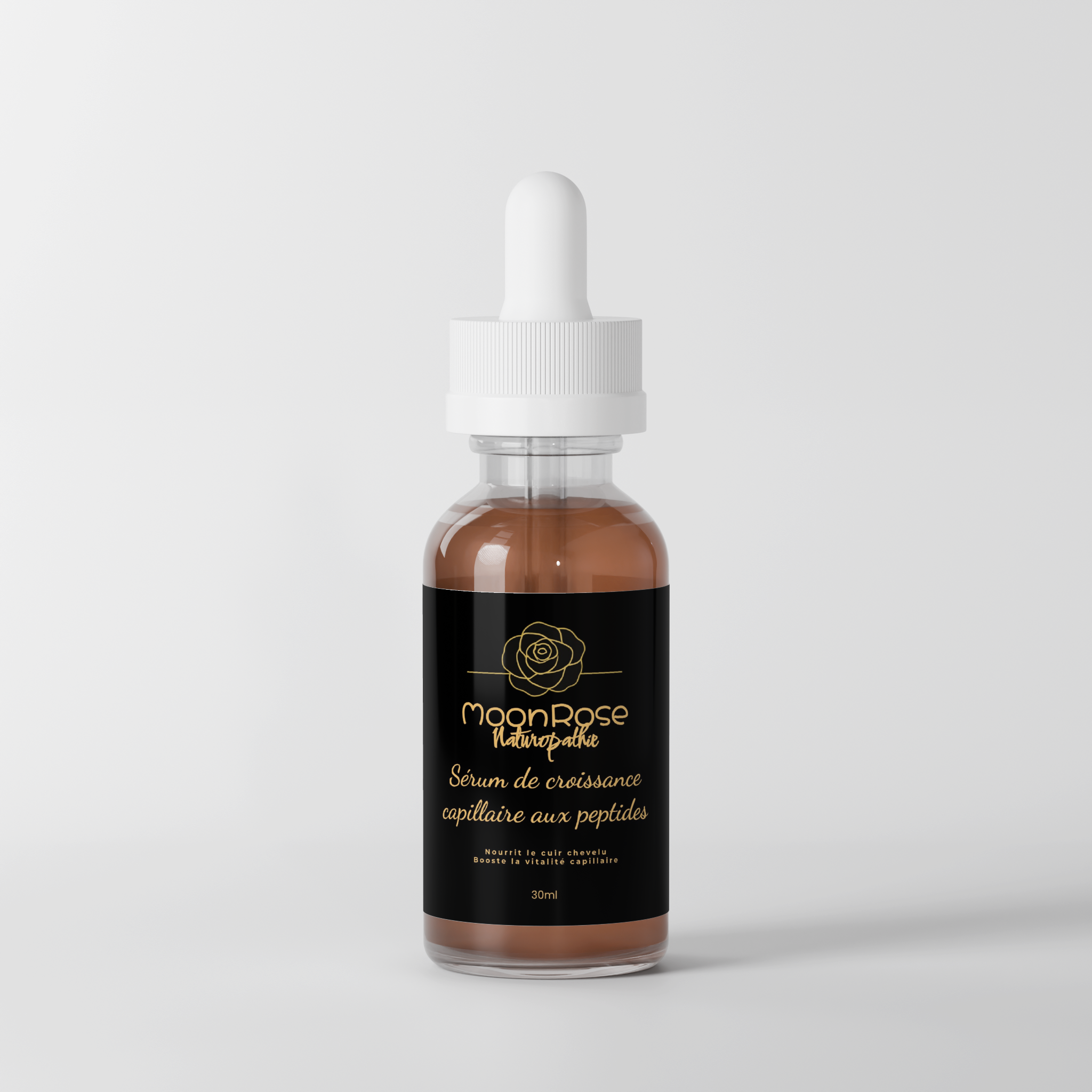 Sérum de Croissance Capillaire aux Peptides — Force, Densité & Vitalité (30ml)