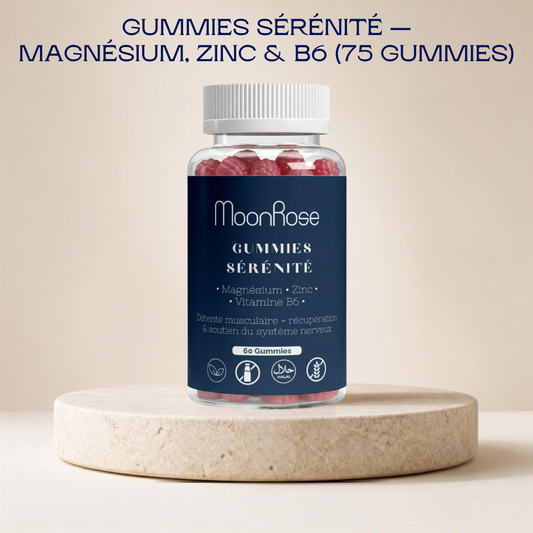 Gummies Sérénité - Magnésium, Zinc & Vitamine B6 - cure 1 mois