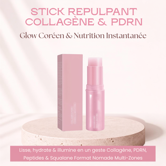 Stick Repulpant Collagène & PDRN — Glow Coréen en 10 Secondes ✨