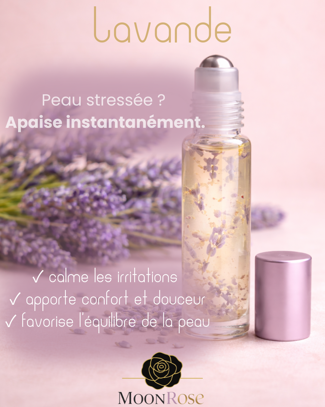 Lavender essential oil Roll-On for face – 10 ml