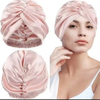 Bonnet en Soie de Mûrier | Turban Nuit Luxe