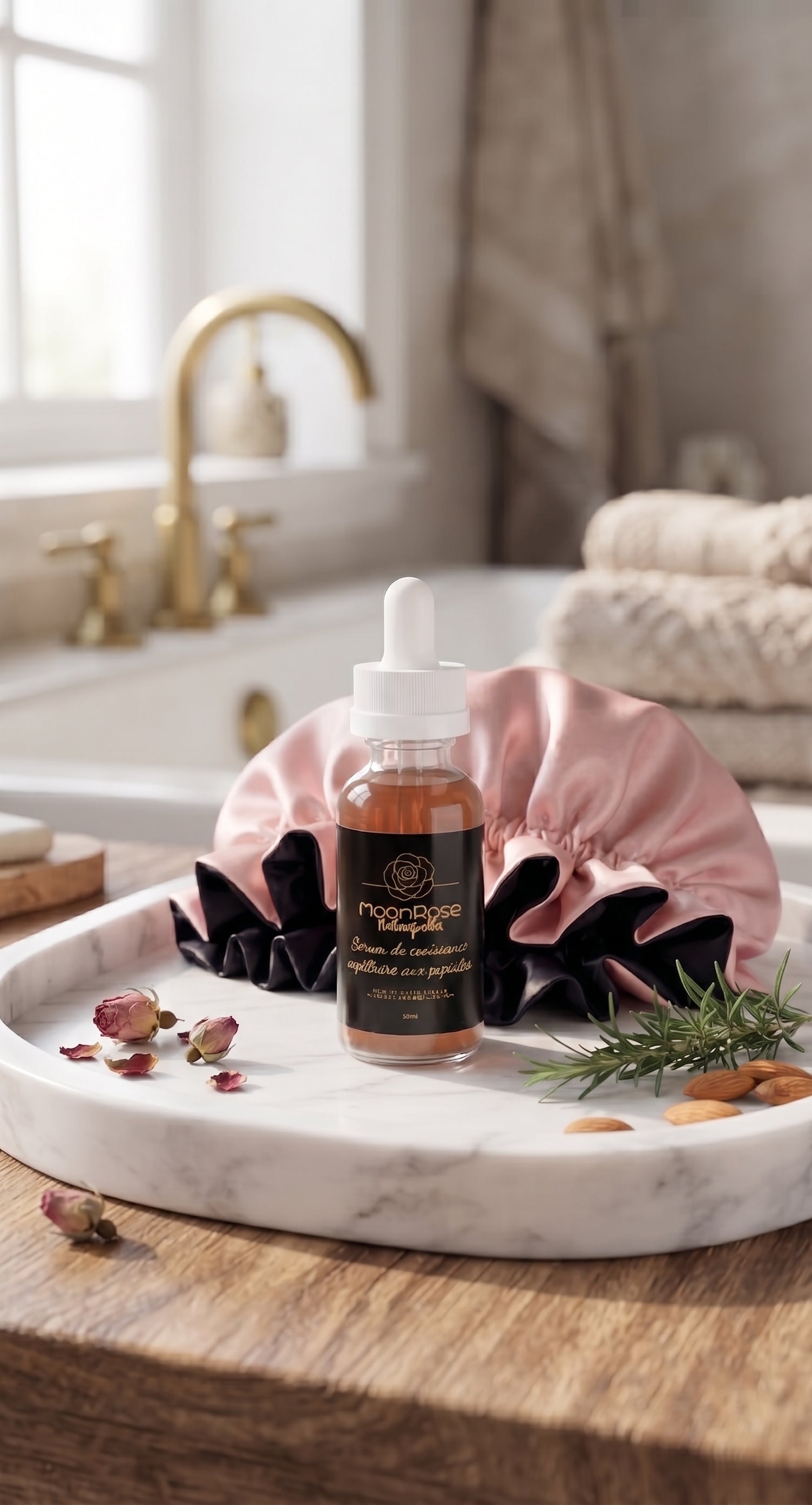 Sérum de Croissance Capillaire aux Peptides — Force, Densité & Vitalité (30ml)
