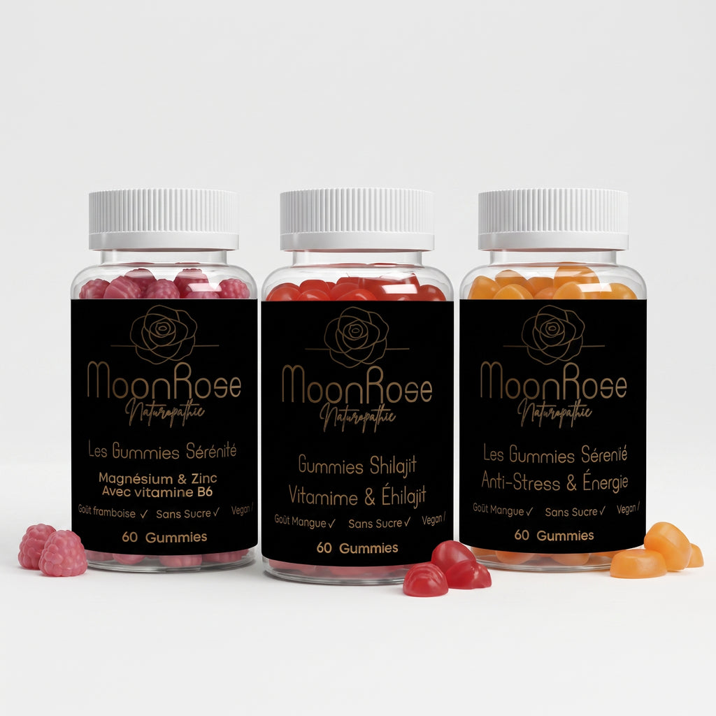 Pack Énergétique MoonRose – Force • Vitalité • Équilibre – 3 flacons