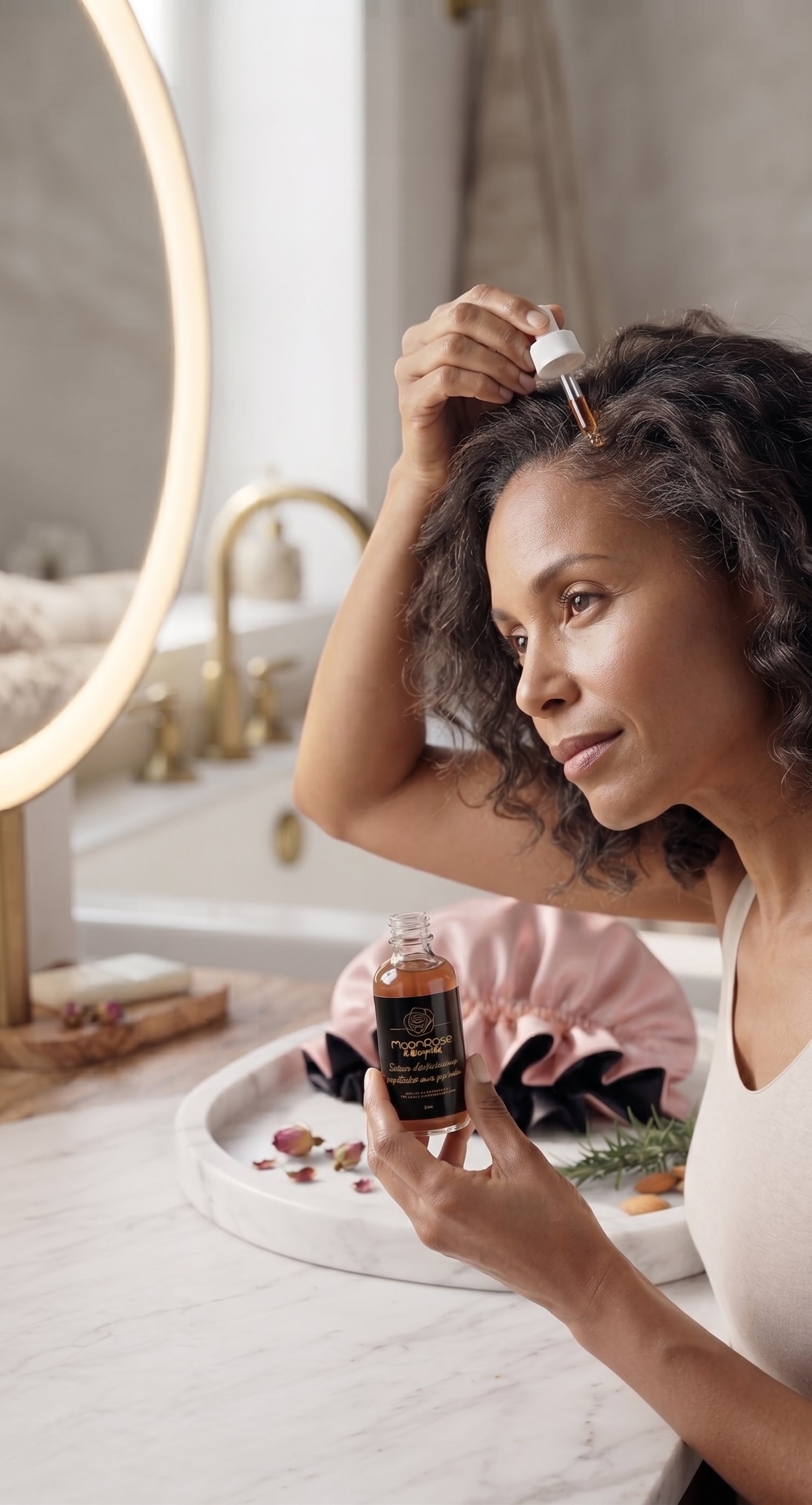 Sérum de Croissance Capillaire aux Peptides — Force, Densité & Vitalité (30ml)
