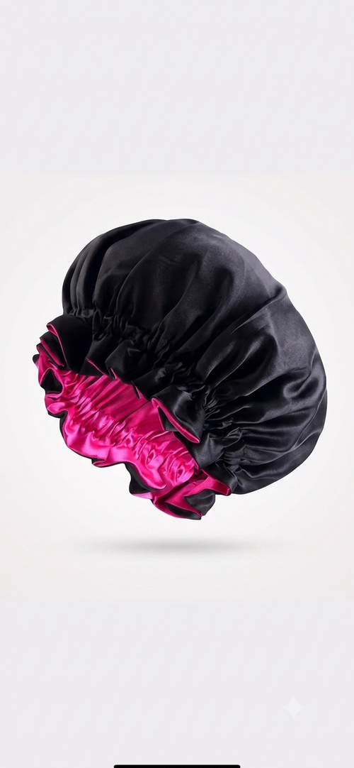 Bonnet de Nuit en Satin Premium – Protection & Soin Capillaire