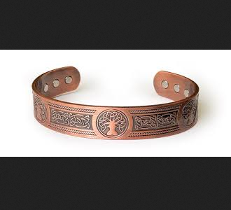Copper Magnetic Bracelet – Tree of Life & Magnetic Clasp