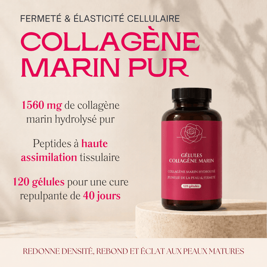 Gélules Collagène Marin Pur - 1 560 mg par prise quotidienne - MoonRose