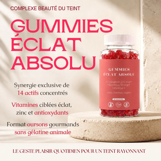 Gummies Éclat Absolu — 60 Gummies — 14 actifs ciblés dans une formule - MoonRose