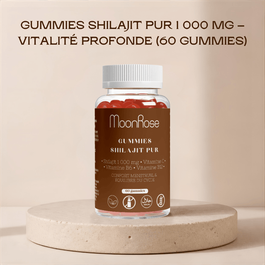 GUMMIES SHILAJIT PUR — VITALITÉ PROFONDE & ÉNERGIE CELLULAIRE (60 GUMMIES - CURE 30 JOURS) - MoonRose