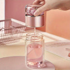 Bouteille infuseur à thé MoonRose en verre à double paroi, avec infuseur intégré pour préparer du thé frais.