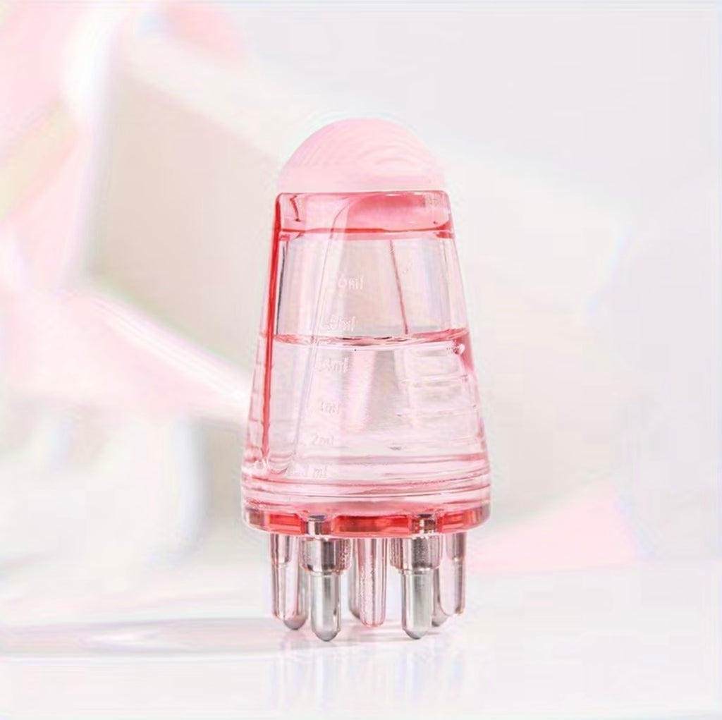 Duo soin cuir chevelu MoonRose avec huile essentielle de rose et applicateur rose, pour nourrir et apaiser le cuir chevelu.