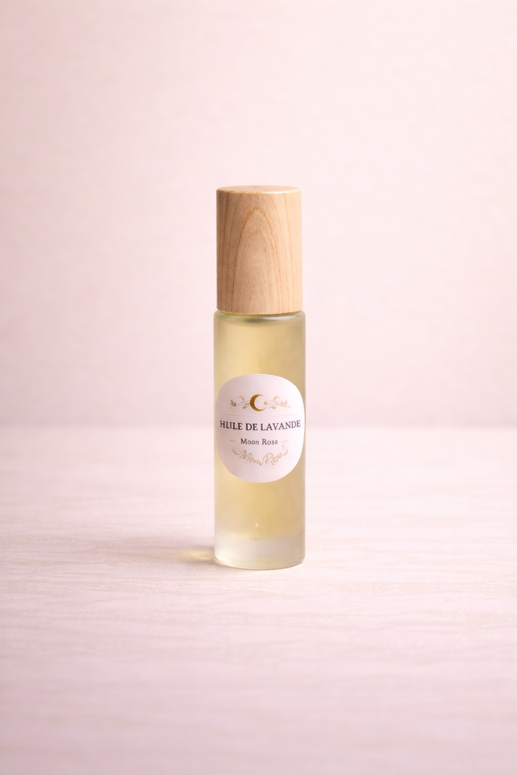 Roll-on Huile essentielle de Lavande MoonRose pour le visage, flacon de 10 ml, applicateur pratique et naturel
