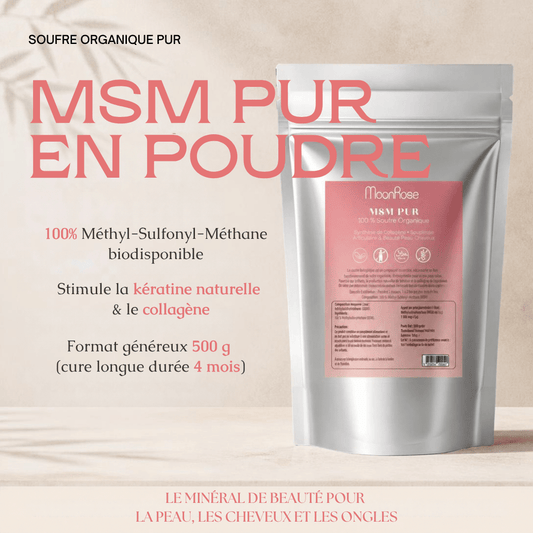 MSM Pur — 500g - cure de 4 mois - MoonRose