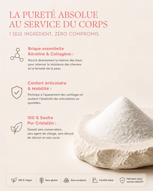 MSM Pur — 500g - cure de 4 mois - MoonRose