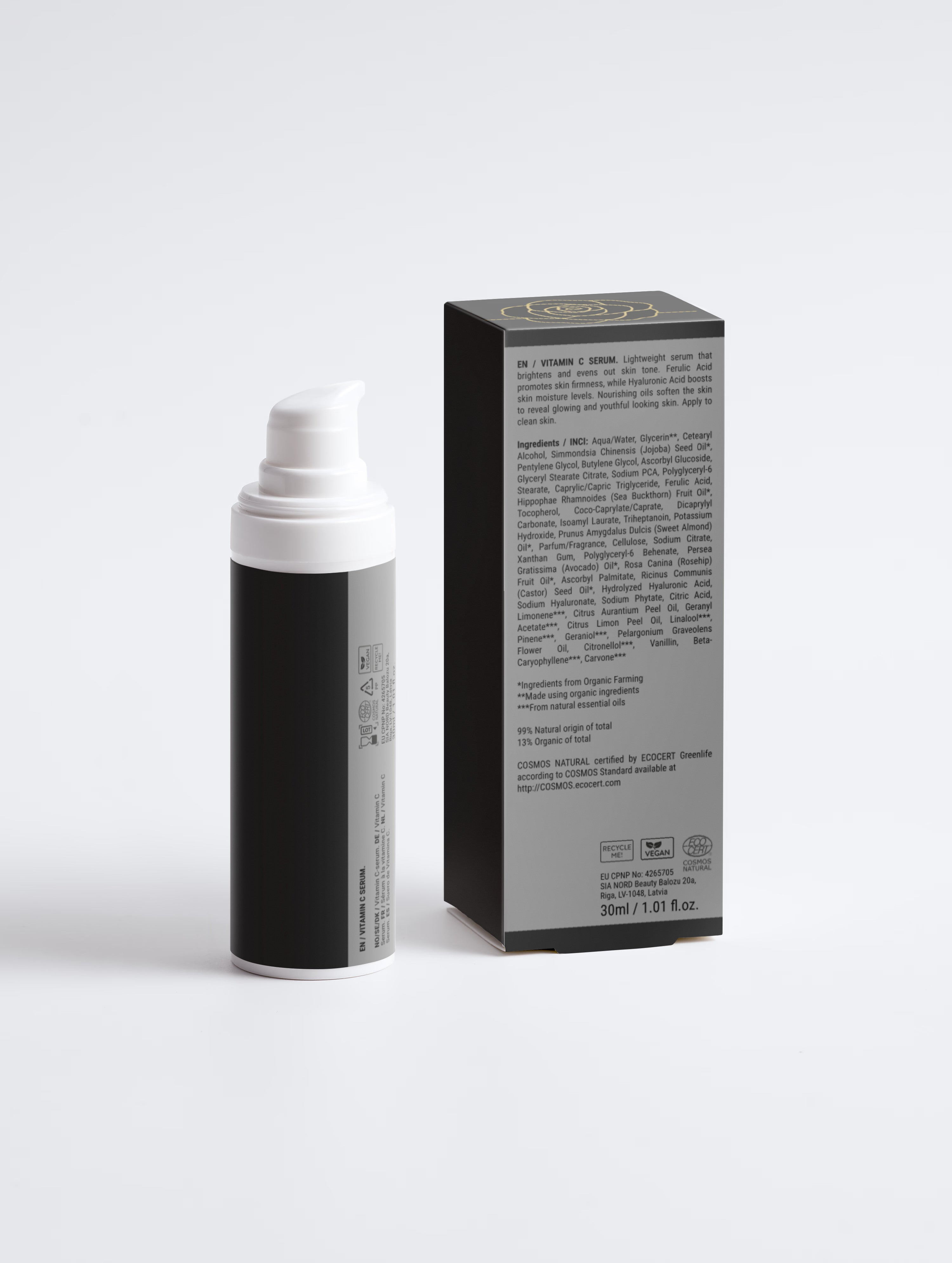 Sérum Booster Éclat — Vitamine C 2% & Acide Férulique