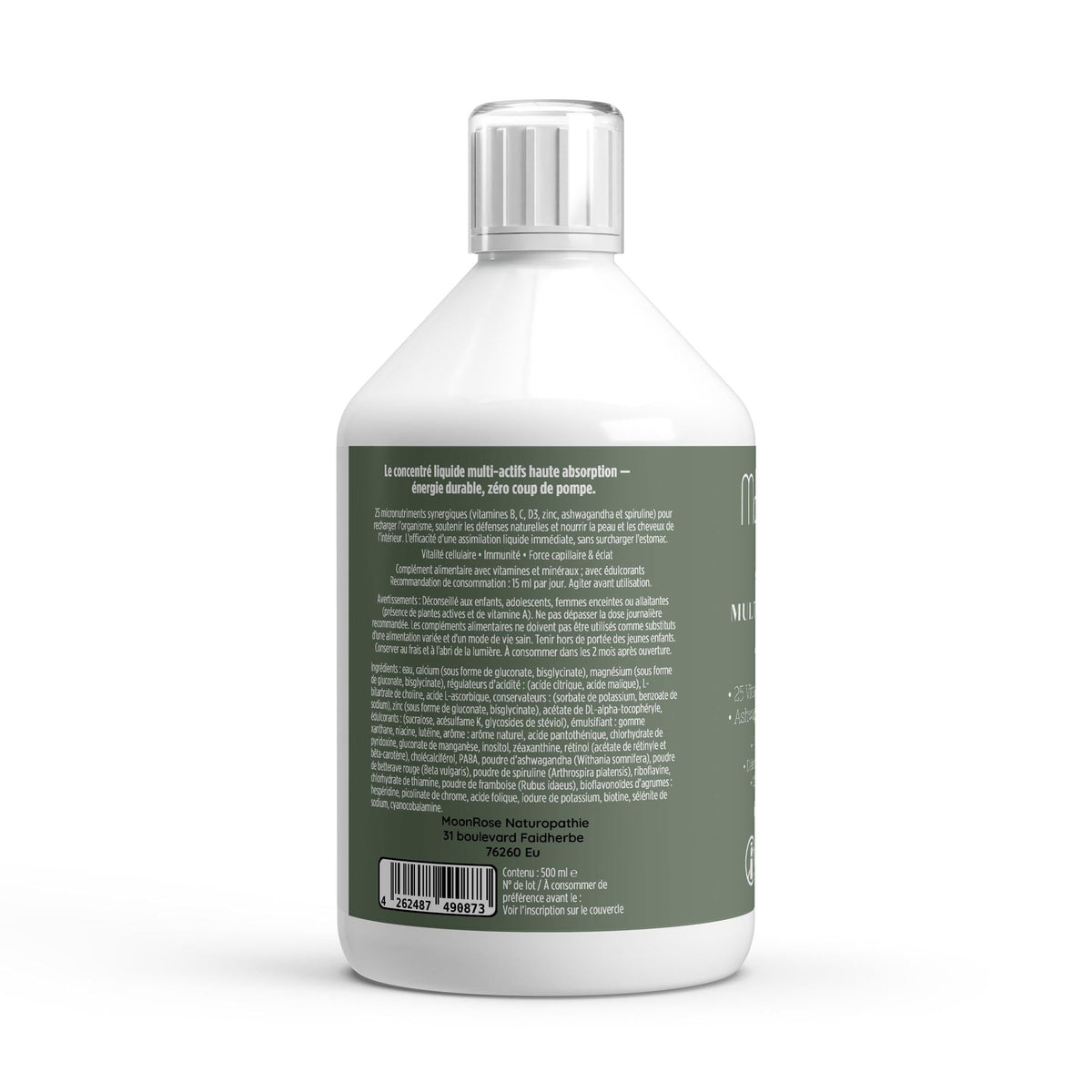 Shots Multivitamines Plus+ — Concentré Micronutritionnel Liquide (500 ml) - MoonRose