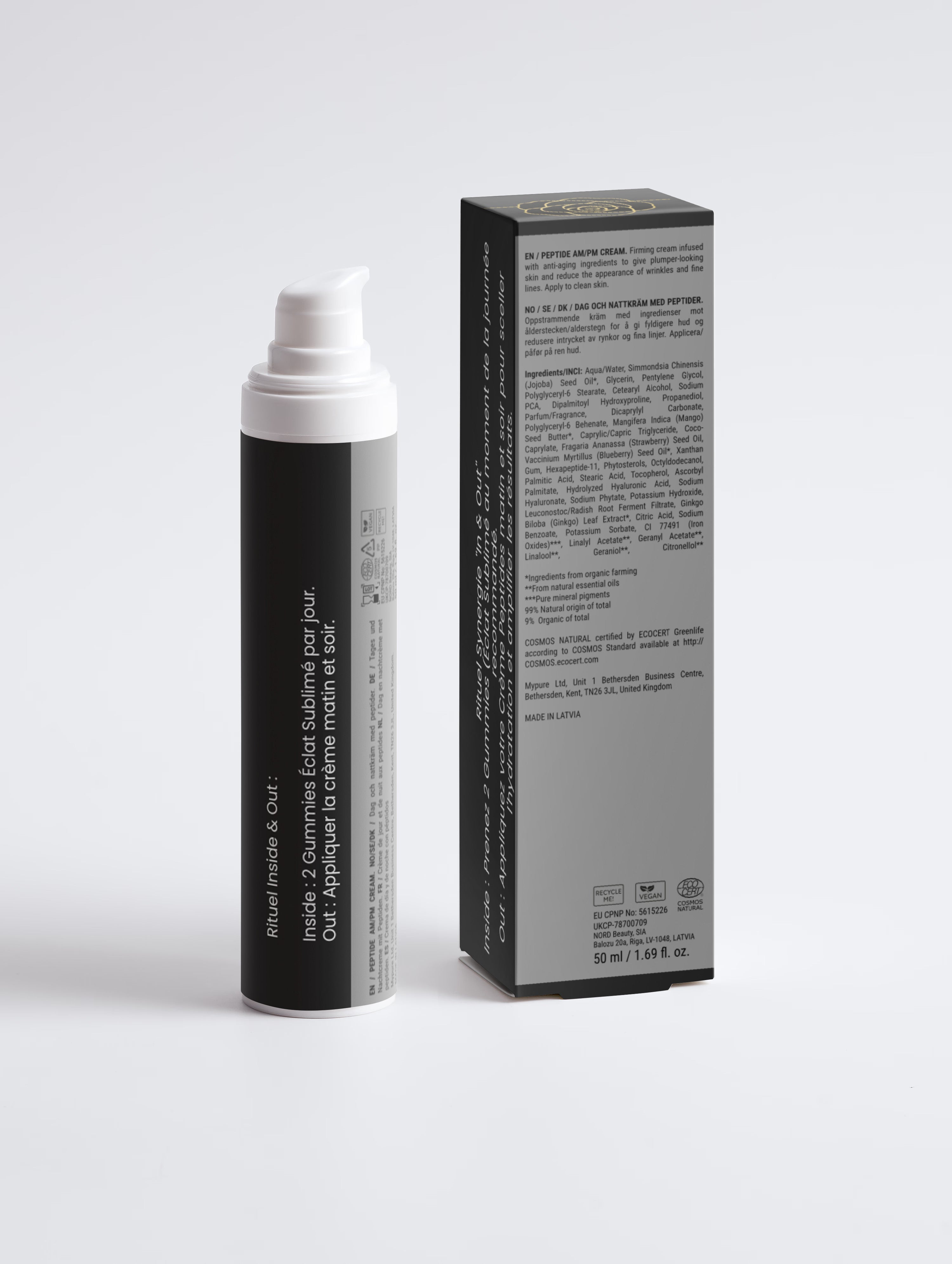 Crème Anti-Âge aux Peptides — Rajeunissante Jour & Nuit